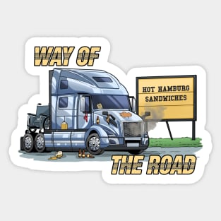 Funny Trucker | Way Of The Road Sticker